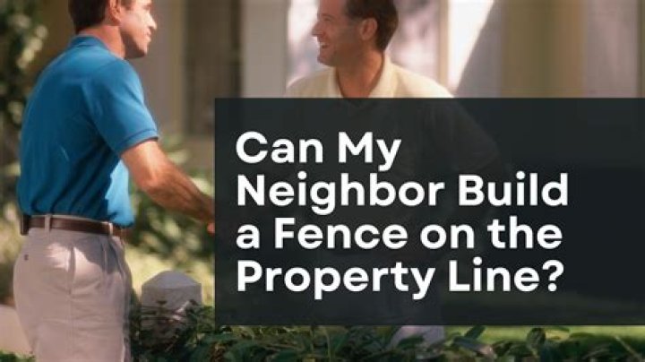 Can my Neighbour lean things against my fence?