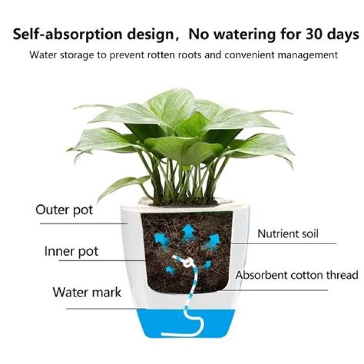 Do self watering pots need a wick?