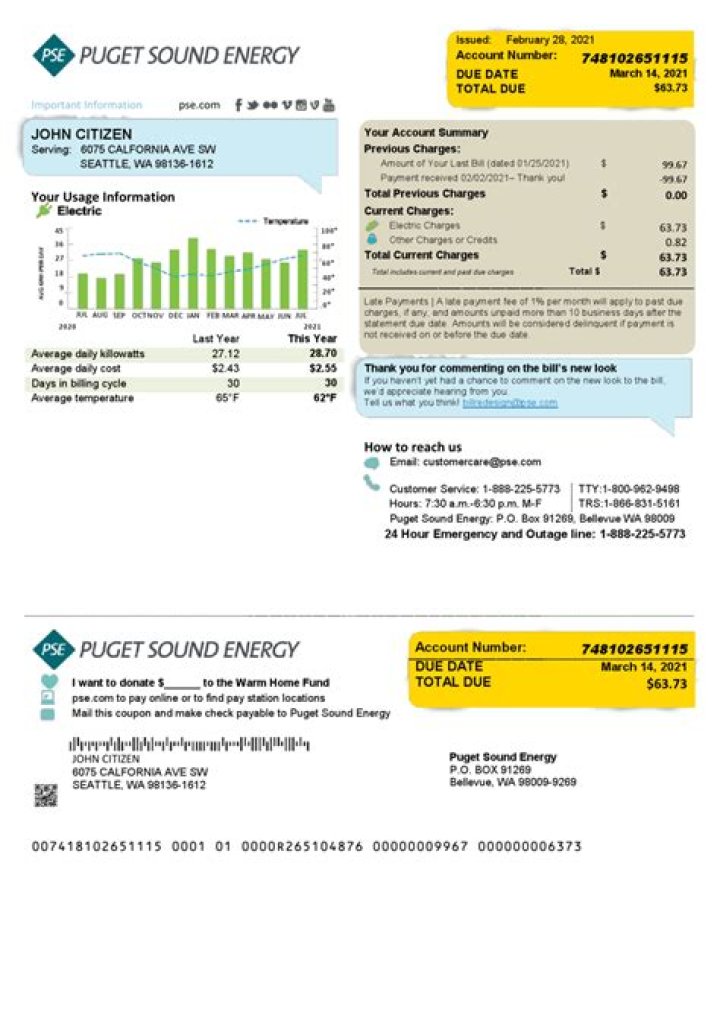 Does Puget Sound Energy require a deposit?
