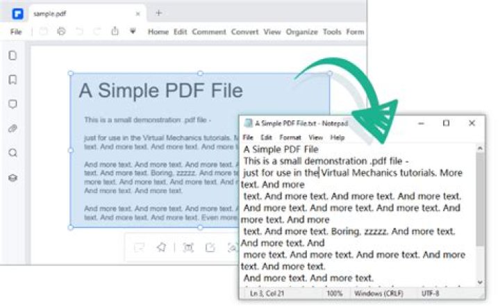 How can I extract text from a PDF file?