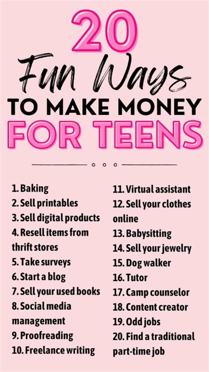 How can I make money as a teen?