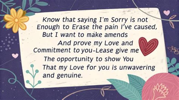 How do I apologize to my status?