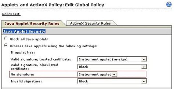 How do I fix a Java applet security error?