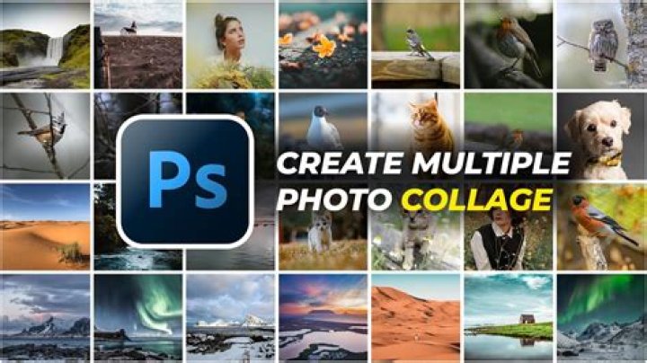 How do I make a picture collage on my desktop?