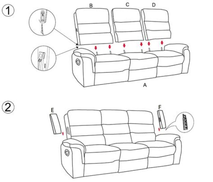How do you adjust the pitch on an Ashley recliner?