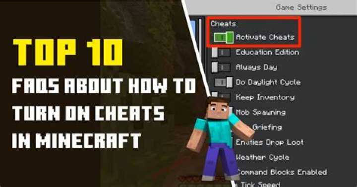 How do you cheat on Minecraft survival?