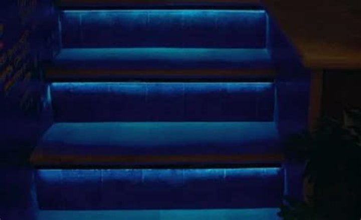 How do you light steps outside?