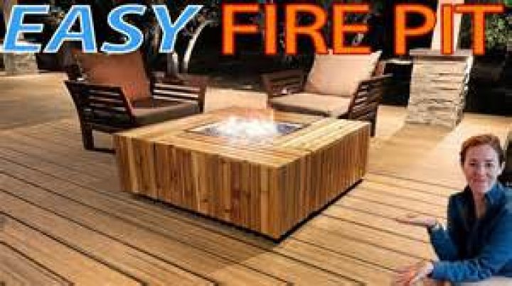 How do you make a fire pit out of propane?