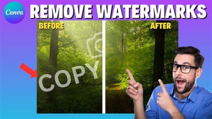 How do you remove a watermark on Photoshop?