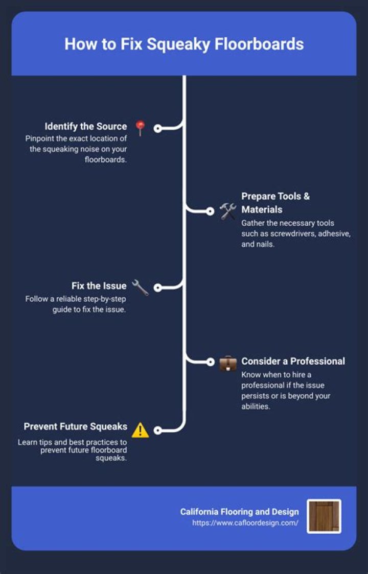 How do you secure squeaky floorboards?