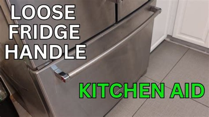 How do you tighten the handles on a subzero refrigerator?