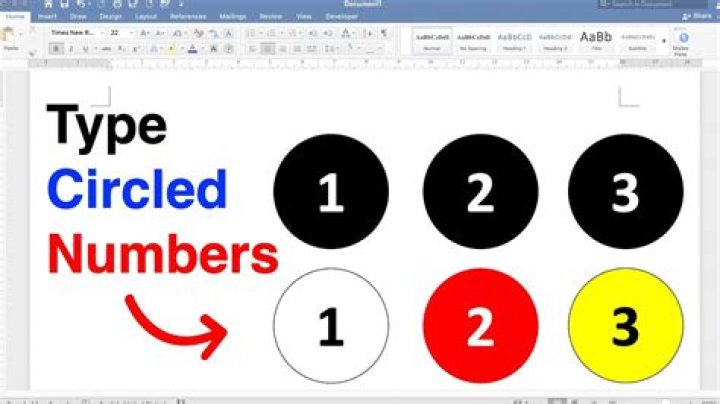 How do you type a circled number on a Mac?