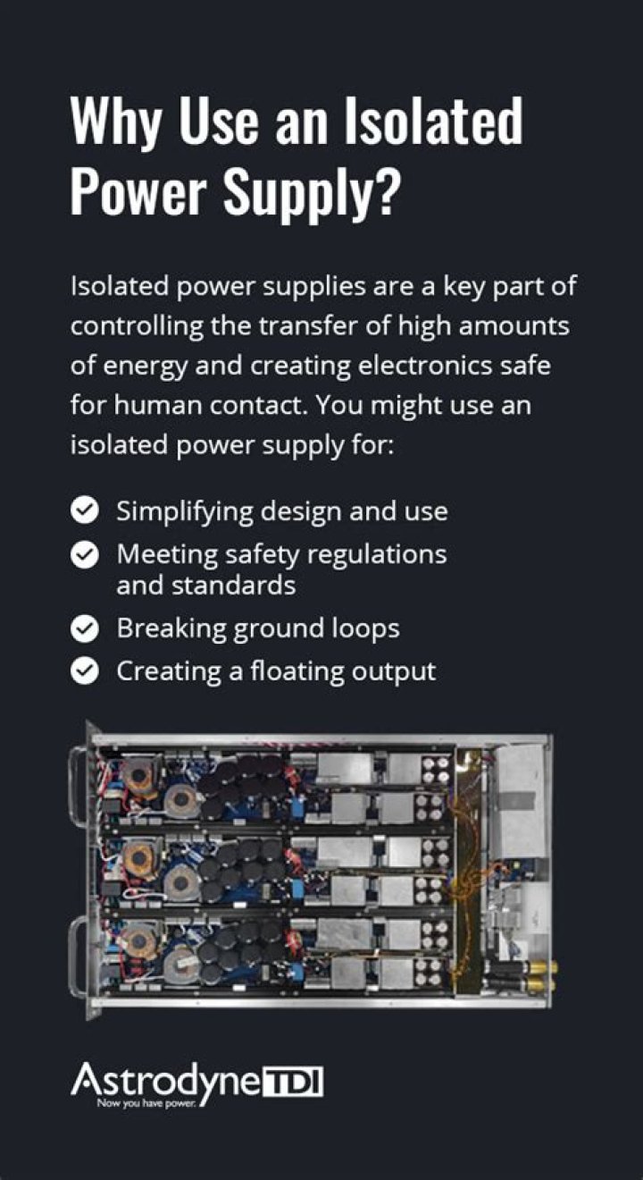 How does an isolated power supply work?