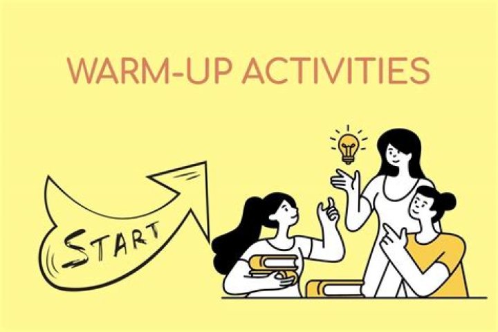 What are 5 warm up activities?