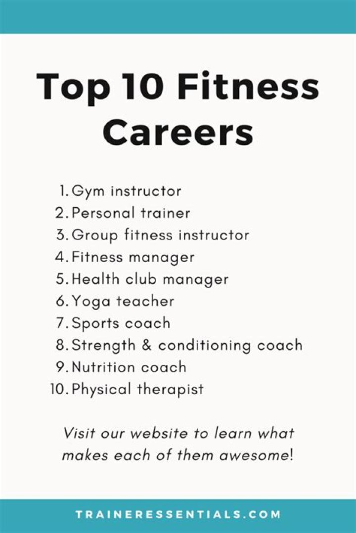 What are some careers in personal fitness?