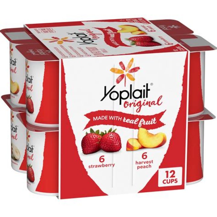 What are the ingredients in Yoplait strawberry yogurt?