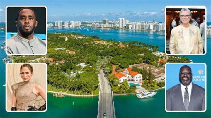 What celebrities live on Star Island in Miami?