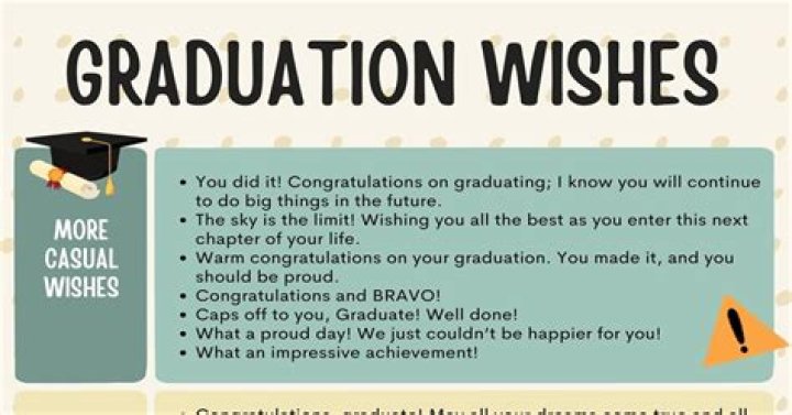 What do you say to a child at graduation?