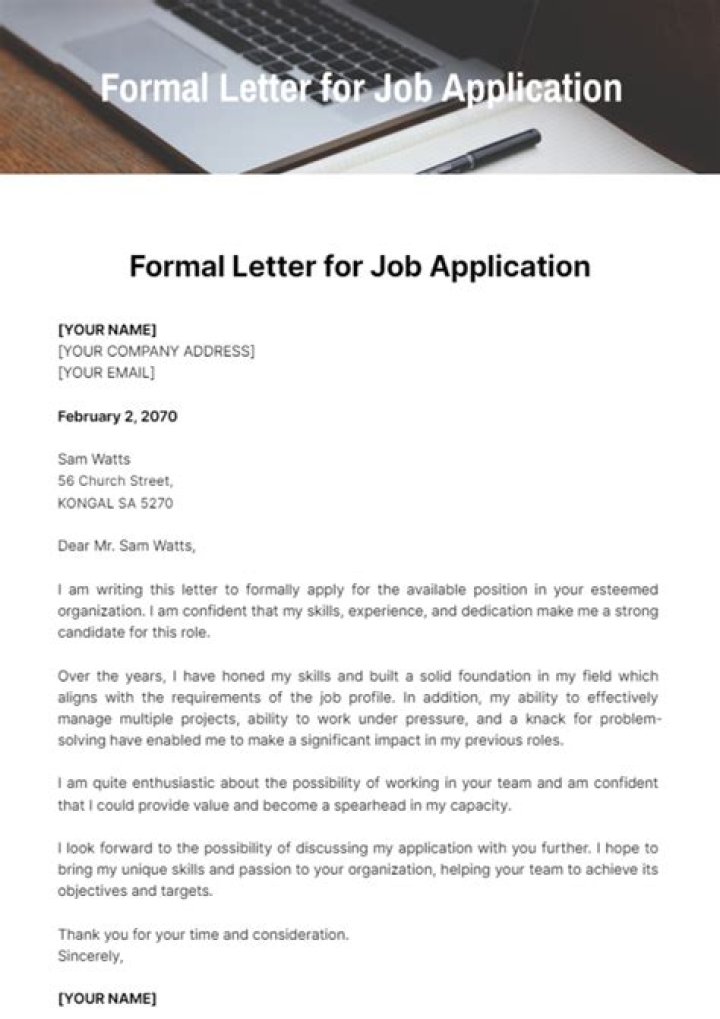 What is a formal job description?