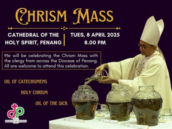 What is chrism and when is it blessed?