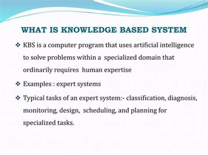 What is knowledge based system?