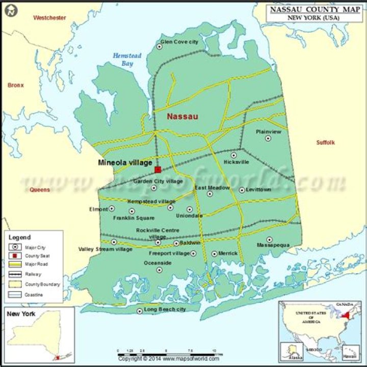 What is Nassau County NY known for?