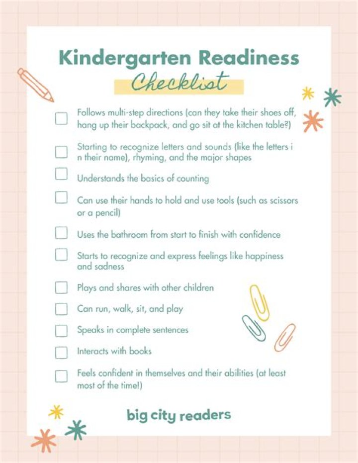 What is school readiness for kindergarten?