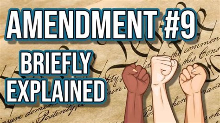What is the 9th Amendment trying to say?