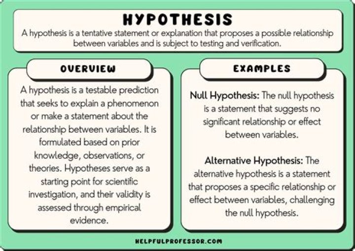 What is the best definition of hypothesis?