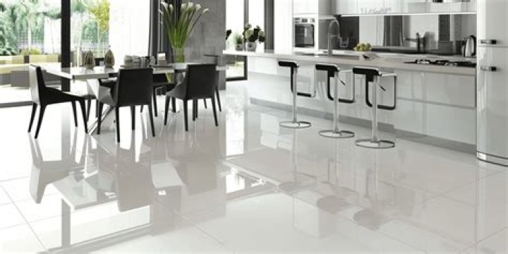 What is the best way to clean high gloss floor tiles?