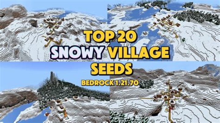 What is the seed for a snow village in Minecraft PE?