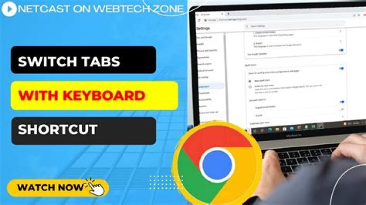 What is the shortcut to switch between tabs in Chrome?