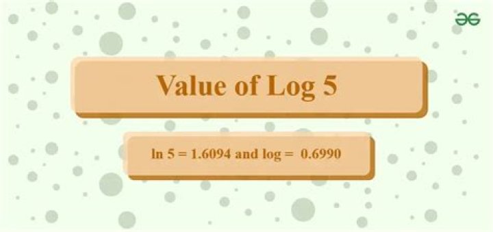 What is the value of log base 5 10?
