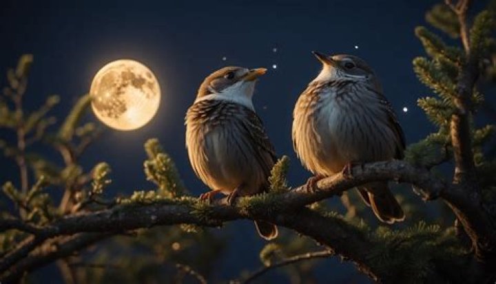 What small birds sing at night?