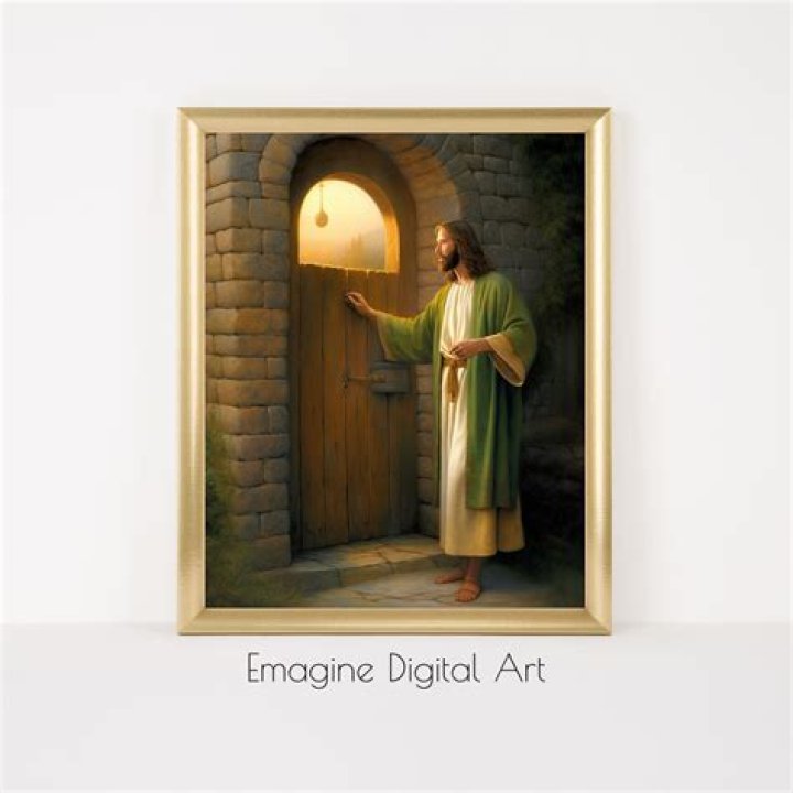 Who is the painting of Jesus knocking on door?