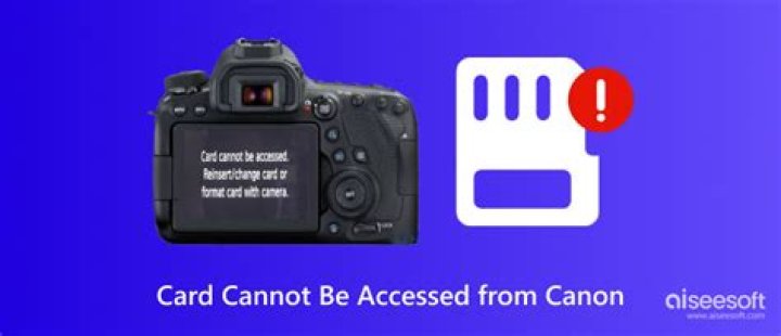 Why does my Canon camera say card locked?