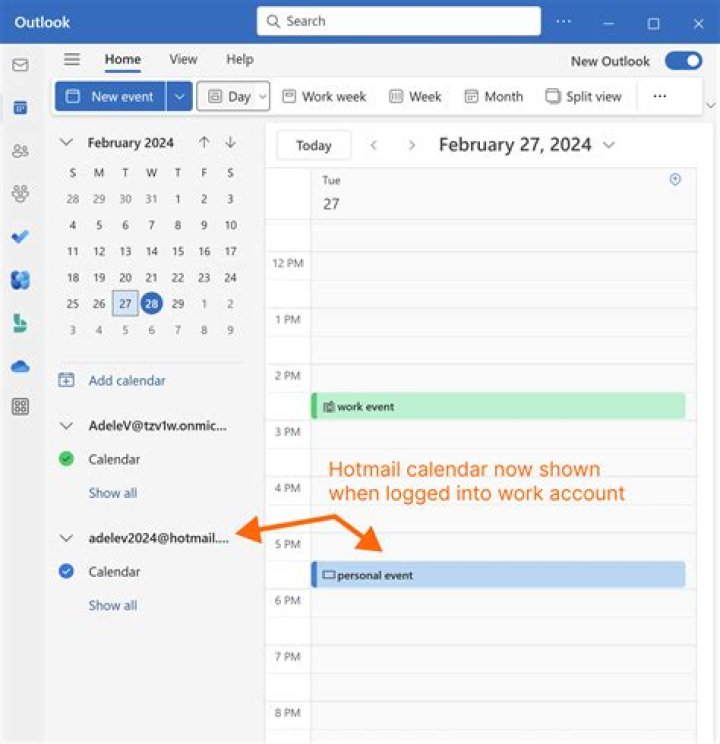 Why is my Outlook calendar shaded?